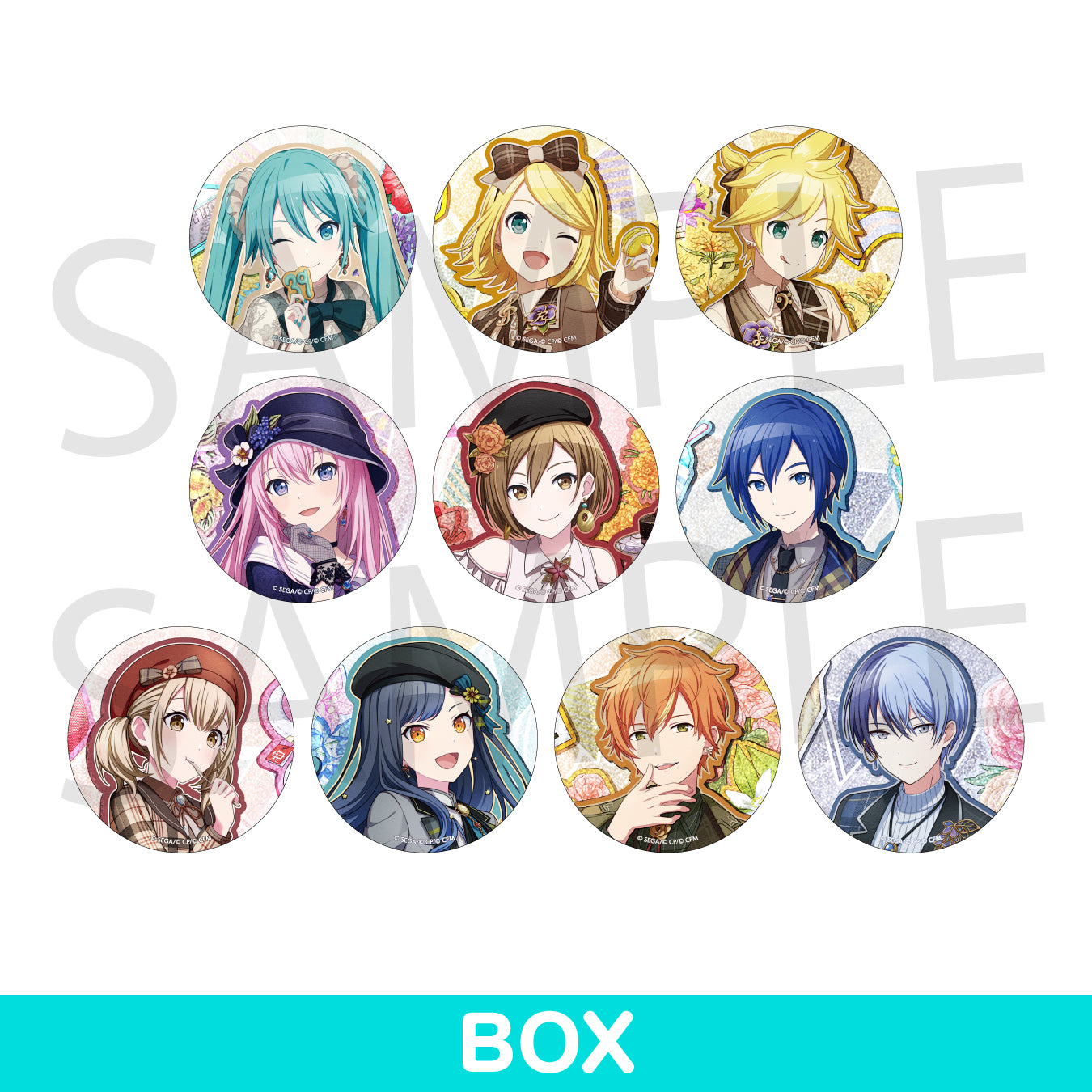 予約商品】Anniversary/Birthdayイラスト2022-2023 グリッター缶バッジ