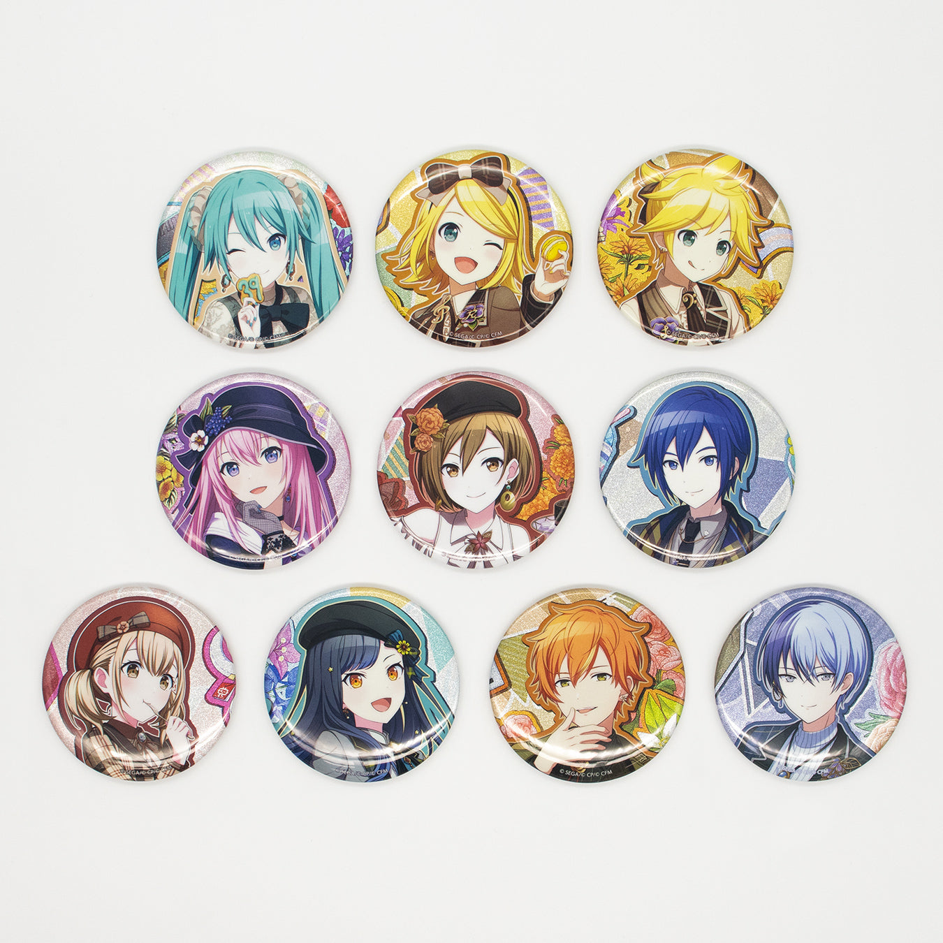 予約商品】Anniversary/Birthdayイラスト2022-2023 グリッター缶バッジ