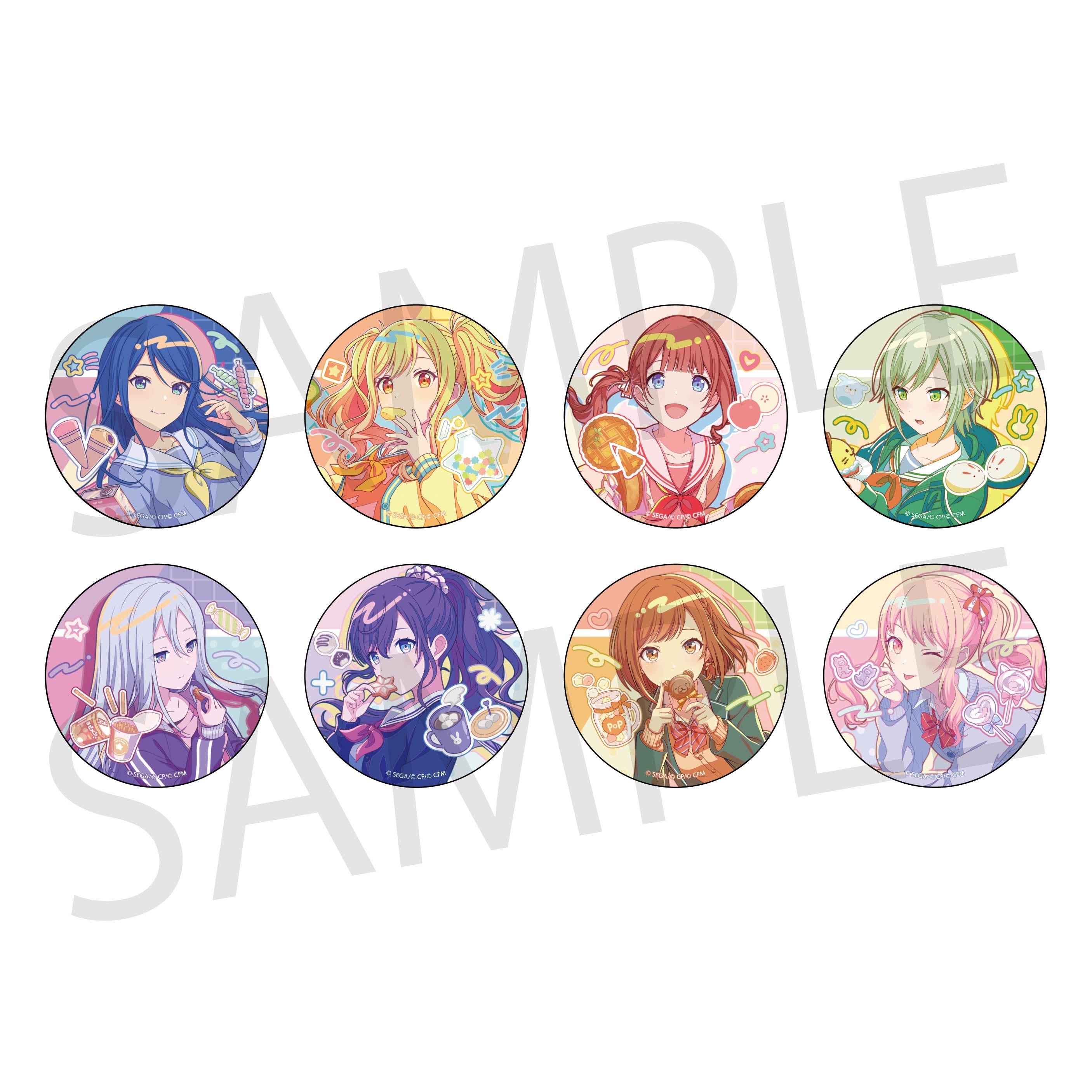 予約商品】Anniversary/Birthdayイラスト2023-2024 グリッター缶バッジ