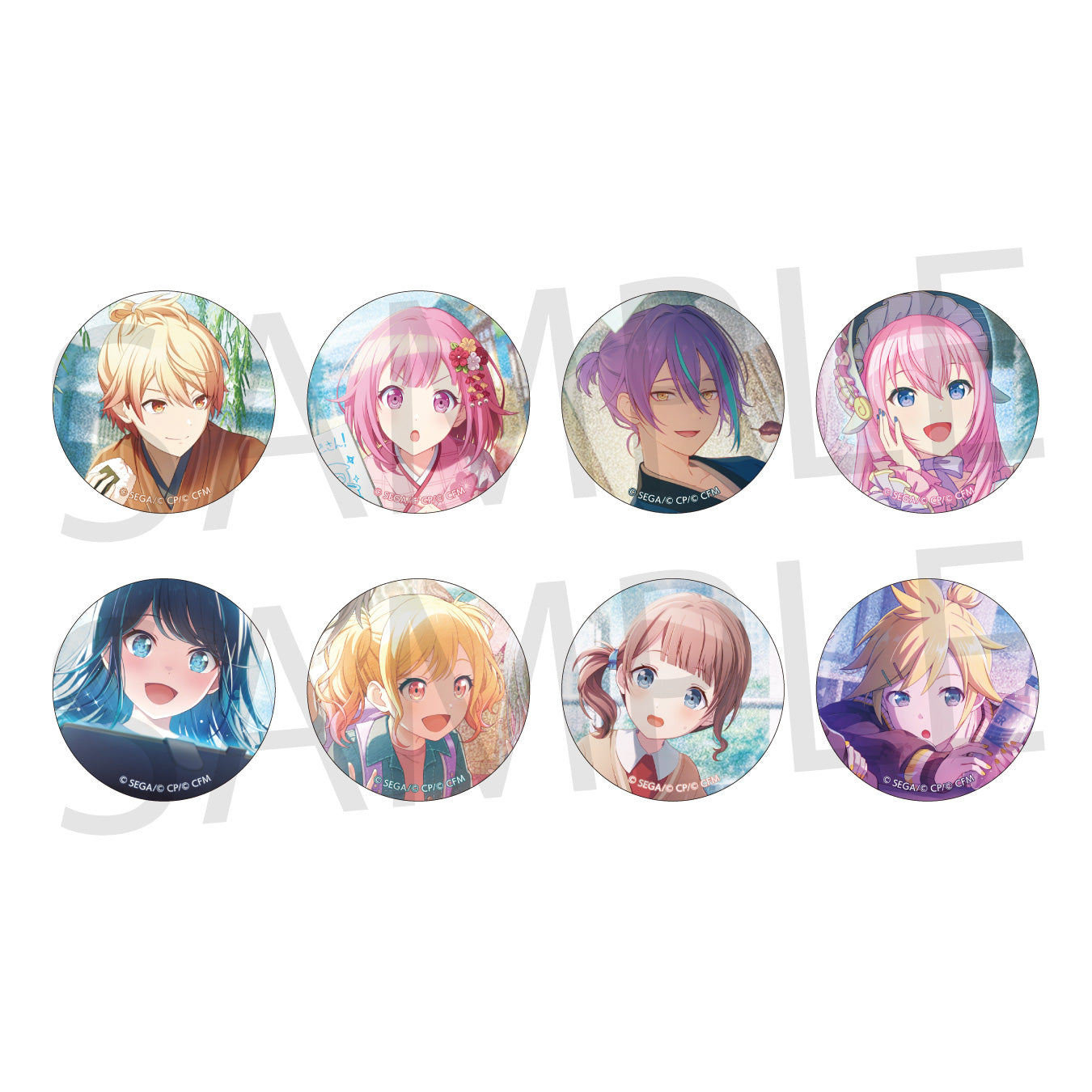 グリッター缶バッジ イベントイラストコレクション vol.45-46