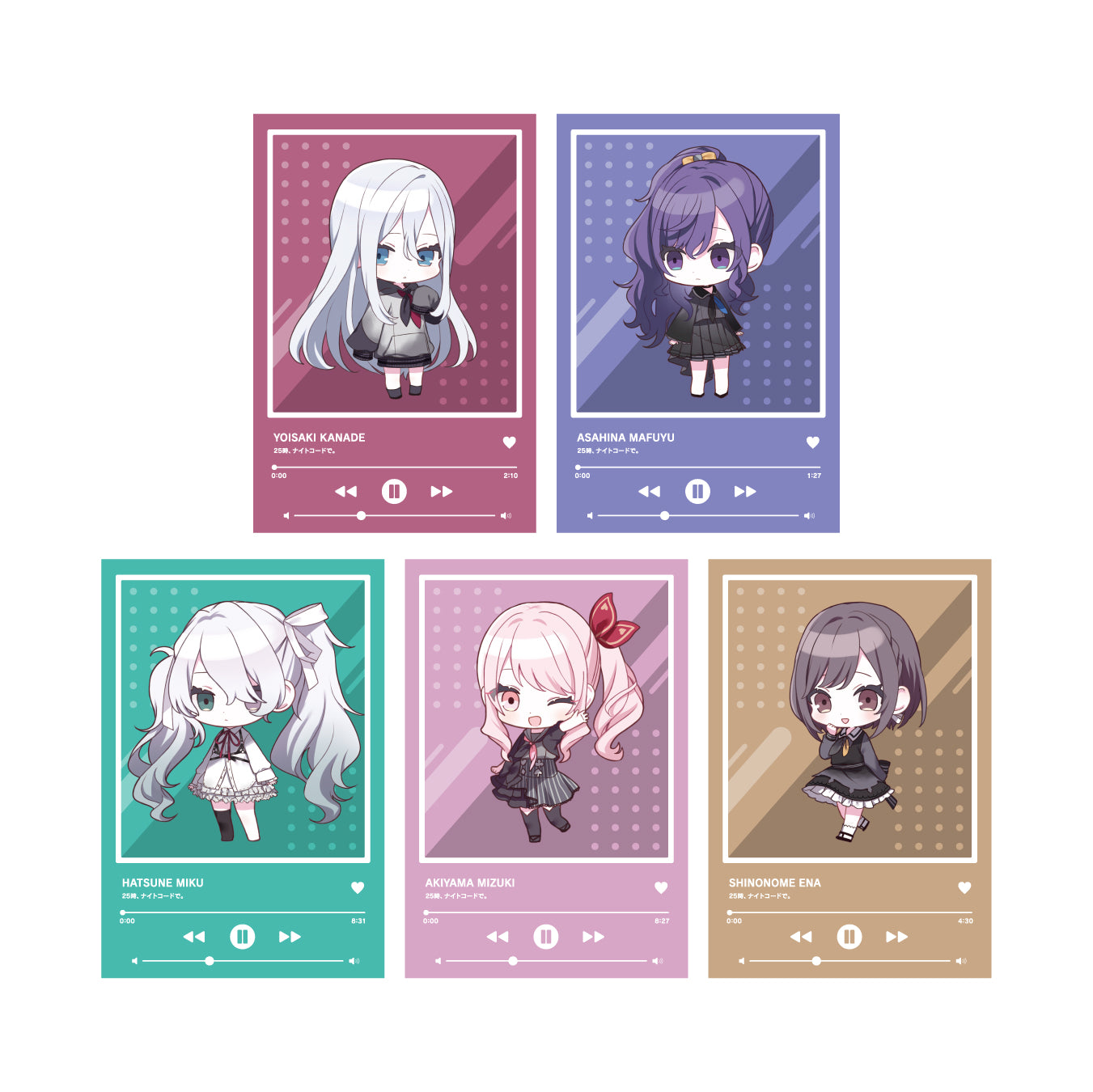 予約商品】ポストカードセット［25時、ナイトコードで。］Art by