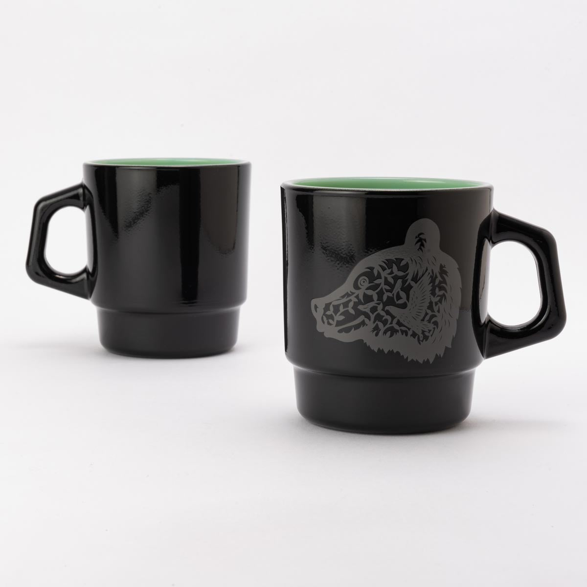 Fire-King スタッキングマグ ジェダイ ブラックスプレー [Bear] – Fire