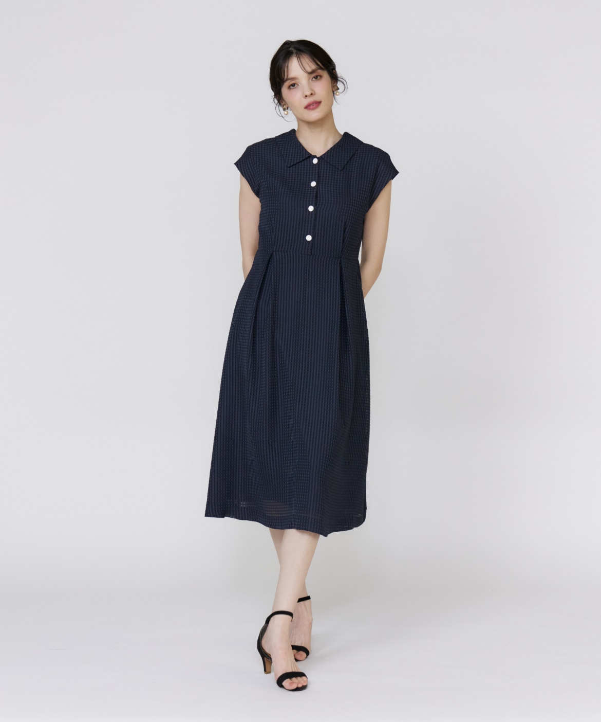 WEB限定》シアーチェックワンピース｜Maglie le cassetto（マーリエ ル