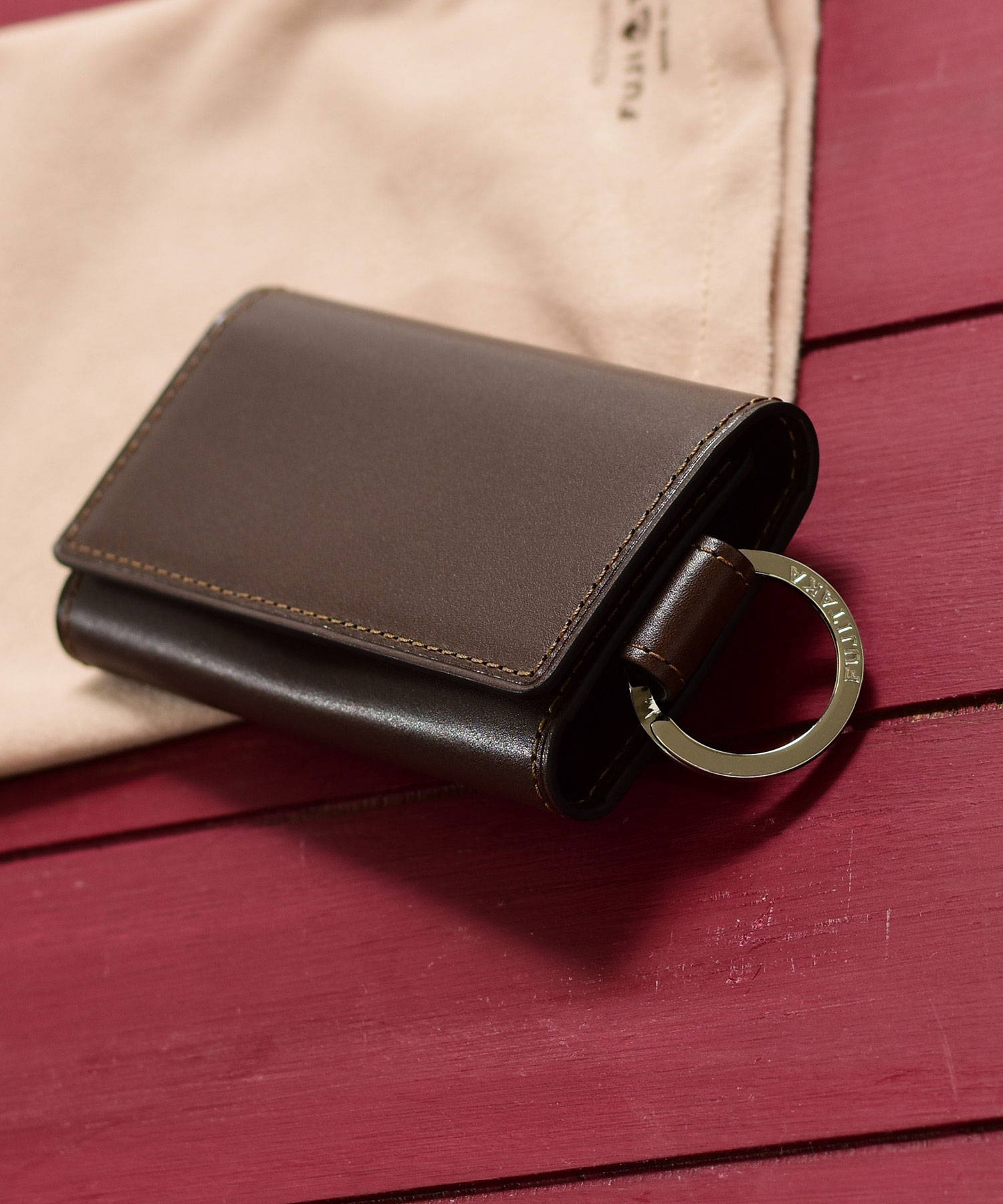 FUJITAKA / フジタカ デュプイ ボックスカーフ ボックス キーケース 5