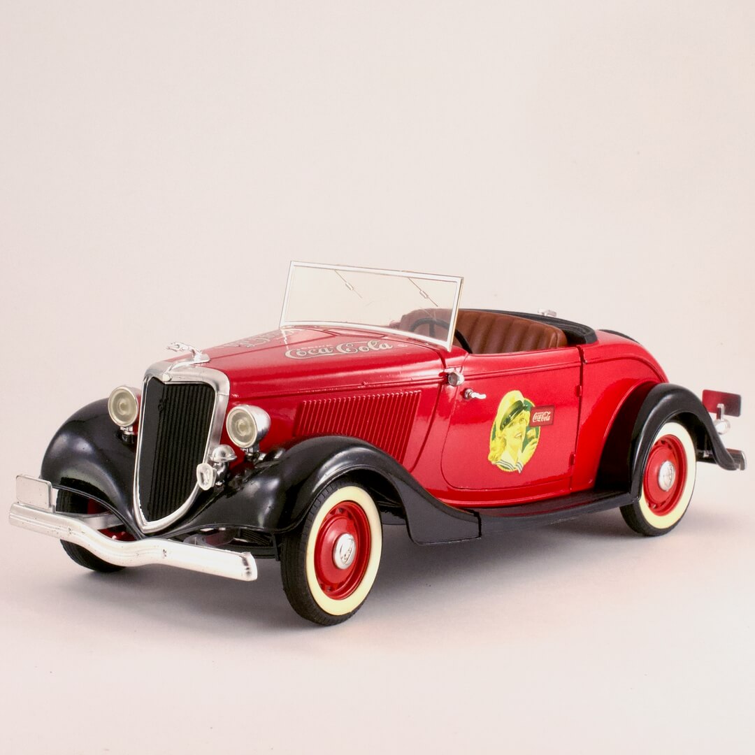 ミニカー フランス ソリド（solido） フォードロードスター コカコーラ