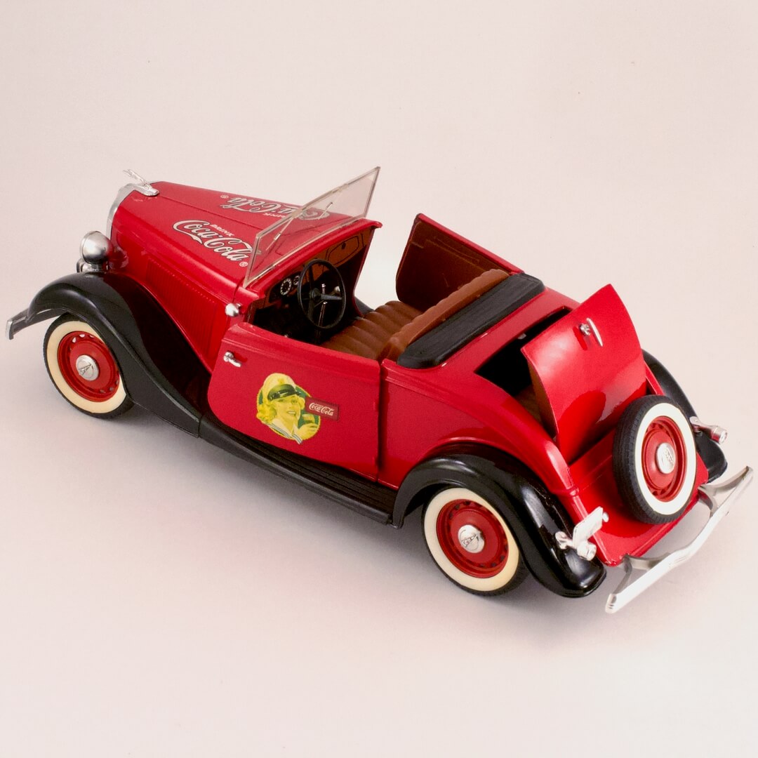 ミニカー フランス ソリド（solido） フォードロードスター コカコーラ