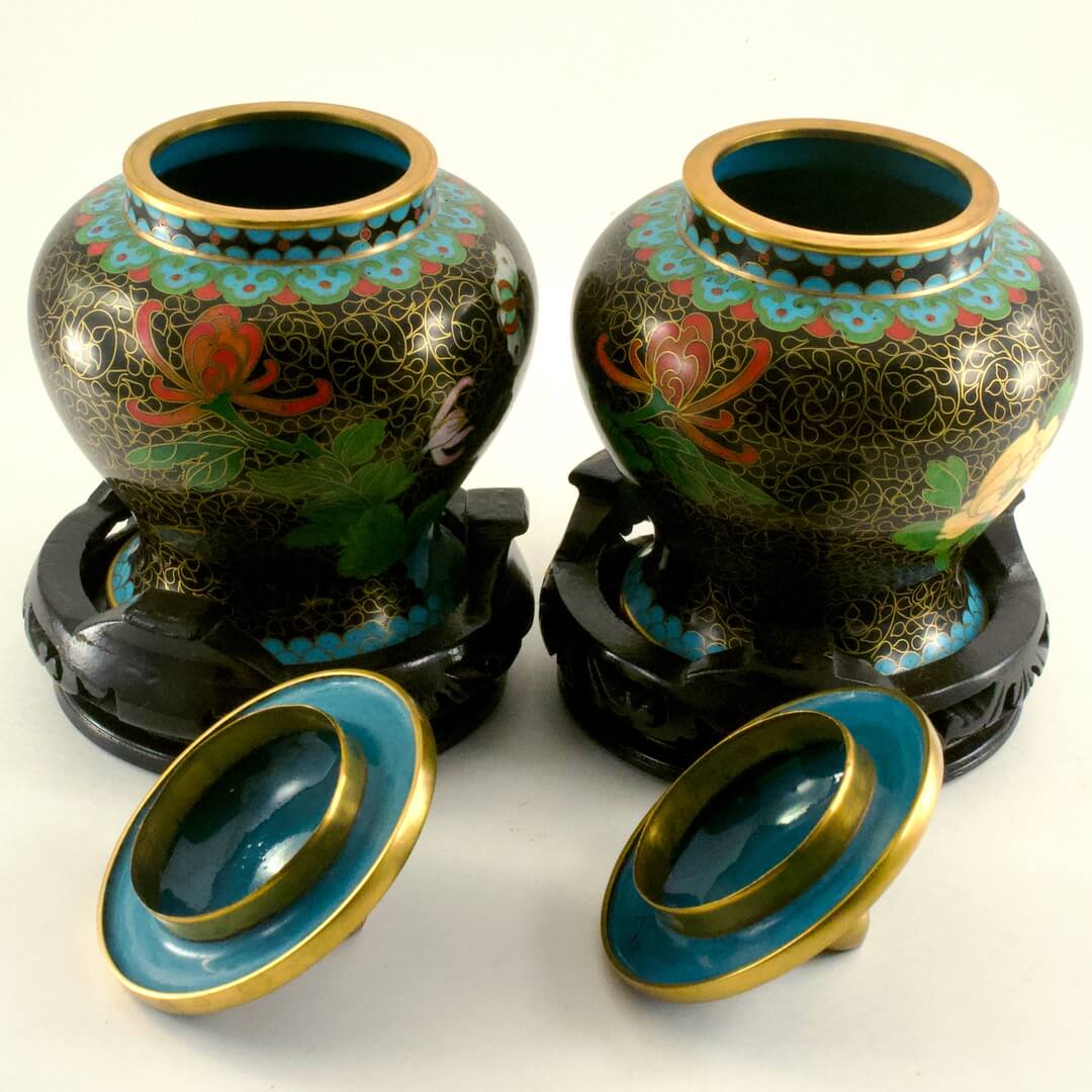 中国漢時代灰陶加彩方壷共箱高さ43㎝タカサニ東な7-0301①