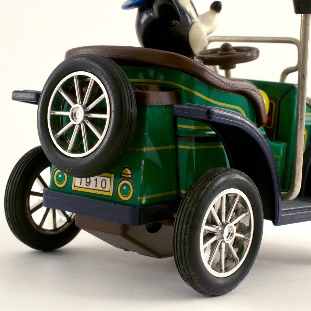 ミッキーマウス カートブリキ電動1960年代の美品綺麗な日本製マスダヤ