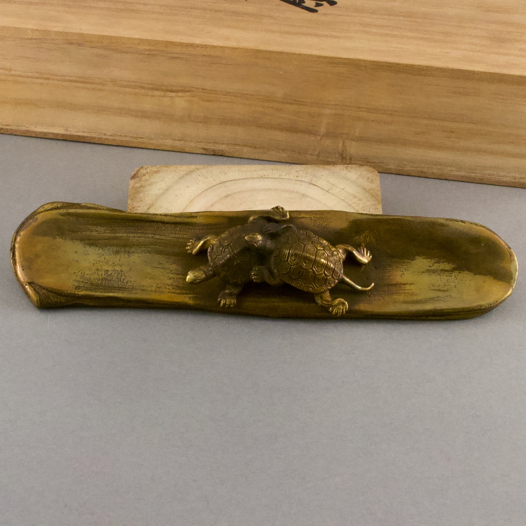 アンティーク 亀の文鎮 鋳銅 須賀月真 - いずみ洋行のストアサイト 通販