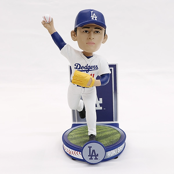 ドジャース 佐々木朗希 8インチ BANNERシリーズボブルヘッド （約20cm