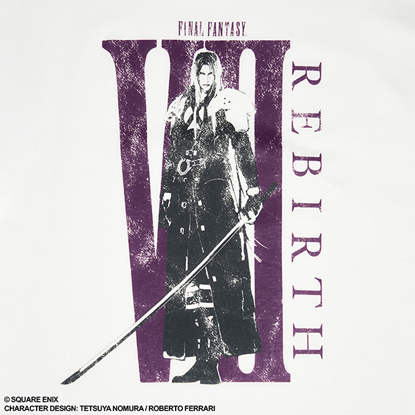 ファイナルファンタジーVII リバース Tシャツ セフィロス（ホワイト