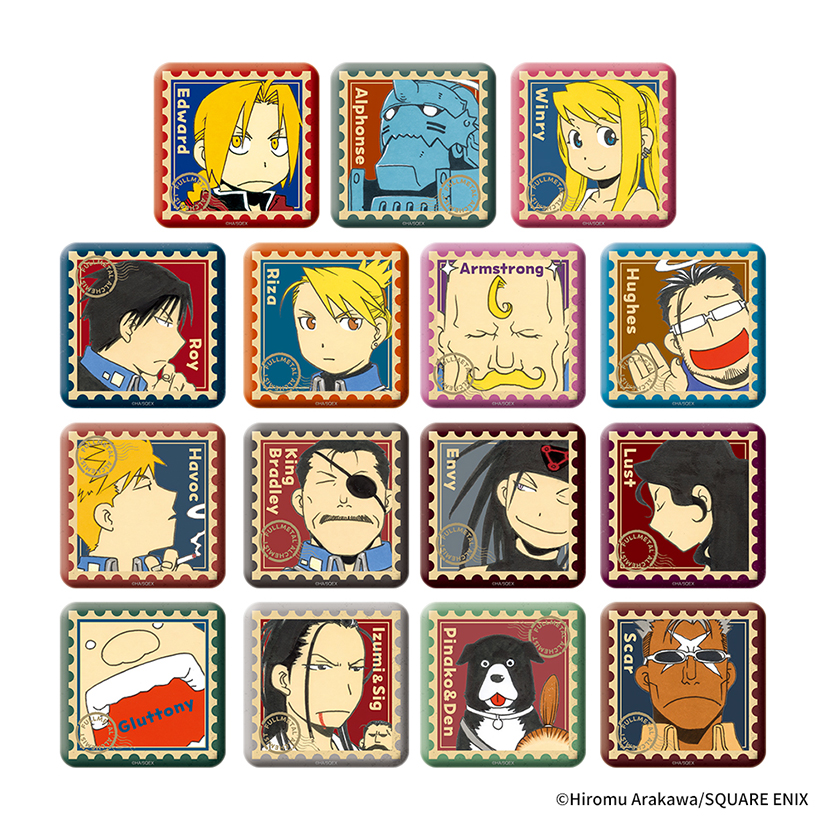 鋼の錬金術師」トレーディングスクエア缶バッジ | スクウェア