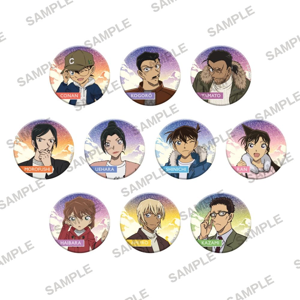 名探偵コナン」キラキラ缶バッジコレクション snow ver. BOX: グッズ