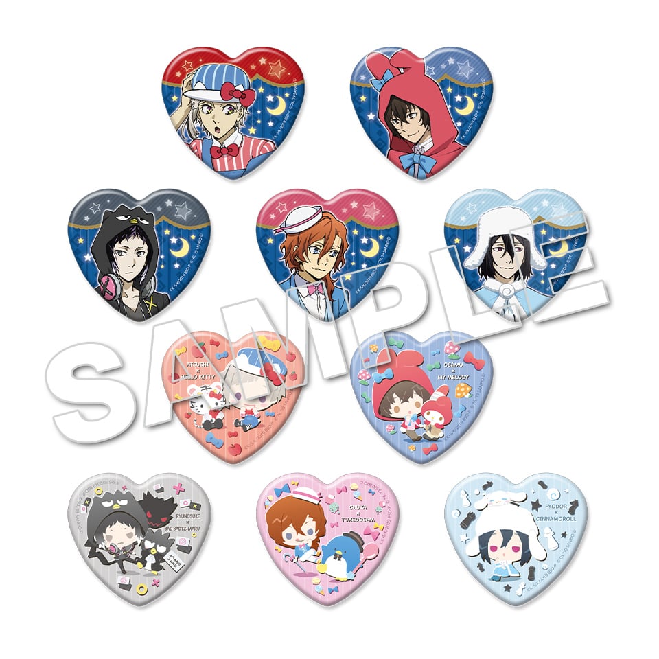 文豪ストレイドッグス 缶バッジ 織田作之助2019 美品 サンリオ 文豪