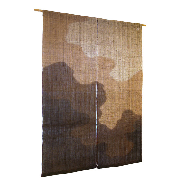 麻と柿渋染め・草木染めのみつる工芸 / 本麻 厚織暖簾（のれん