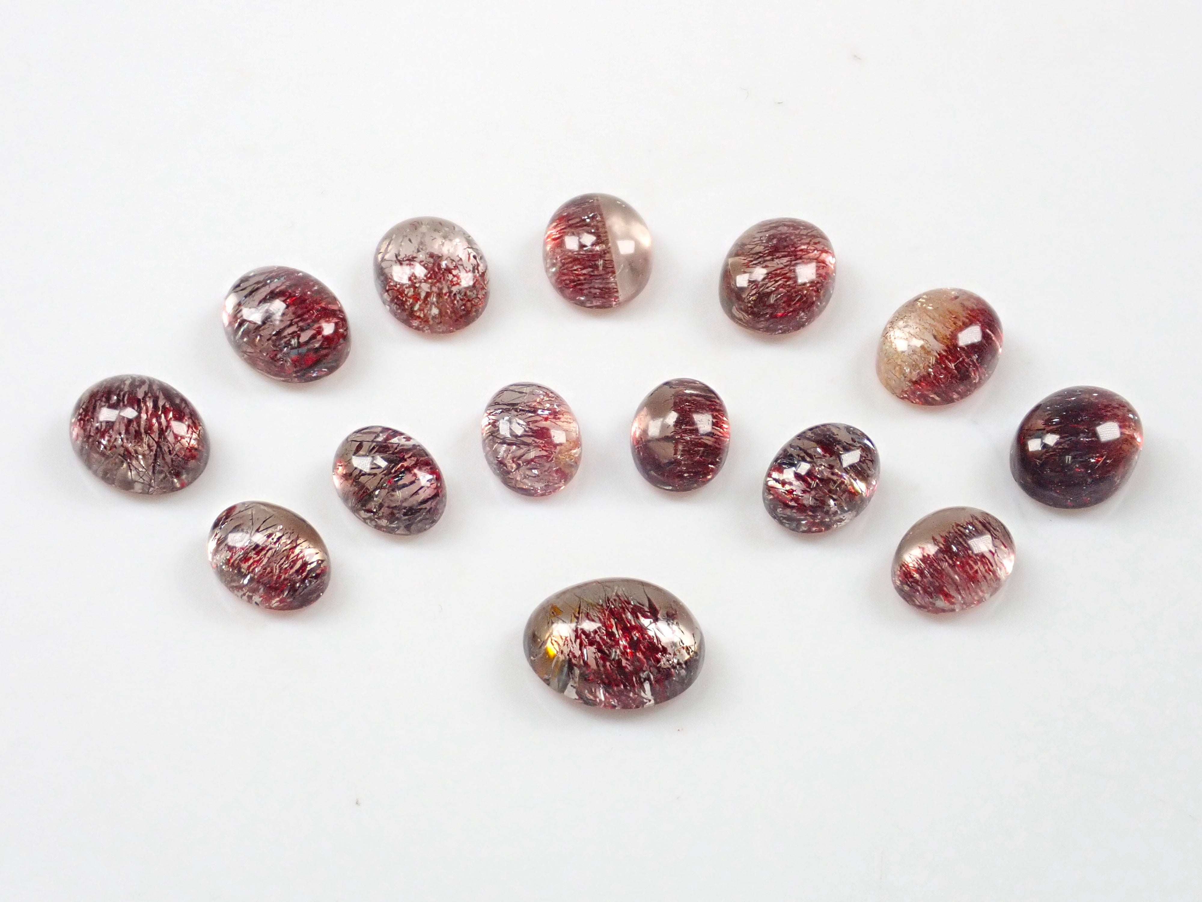 レピドクロサイトインクォーツ (虹色サンストーン入り) 天然石 レピ