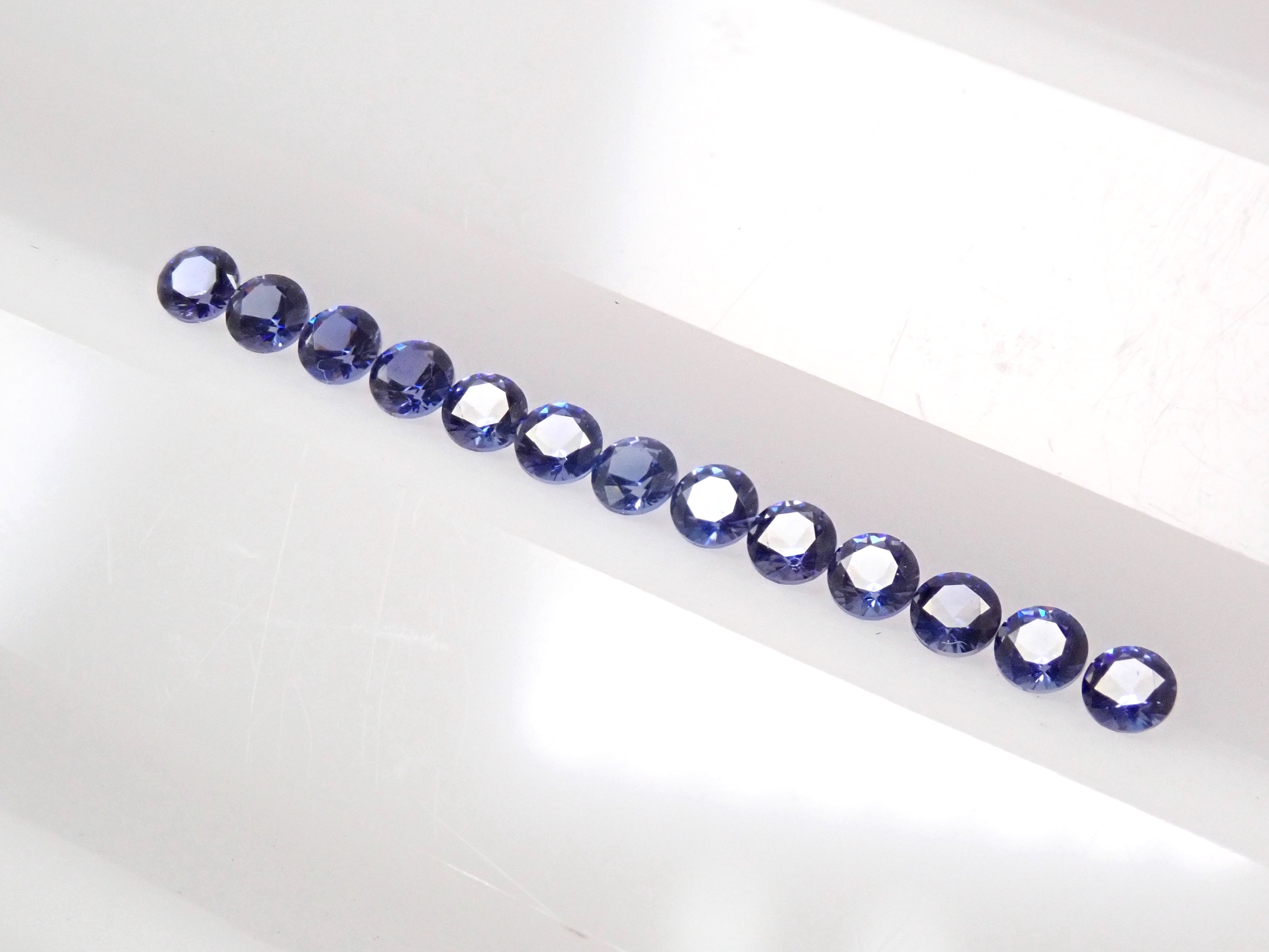 トップクオリティ》 ベニトアイト13石・ハーフエタニティリングセット