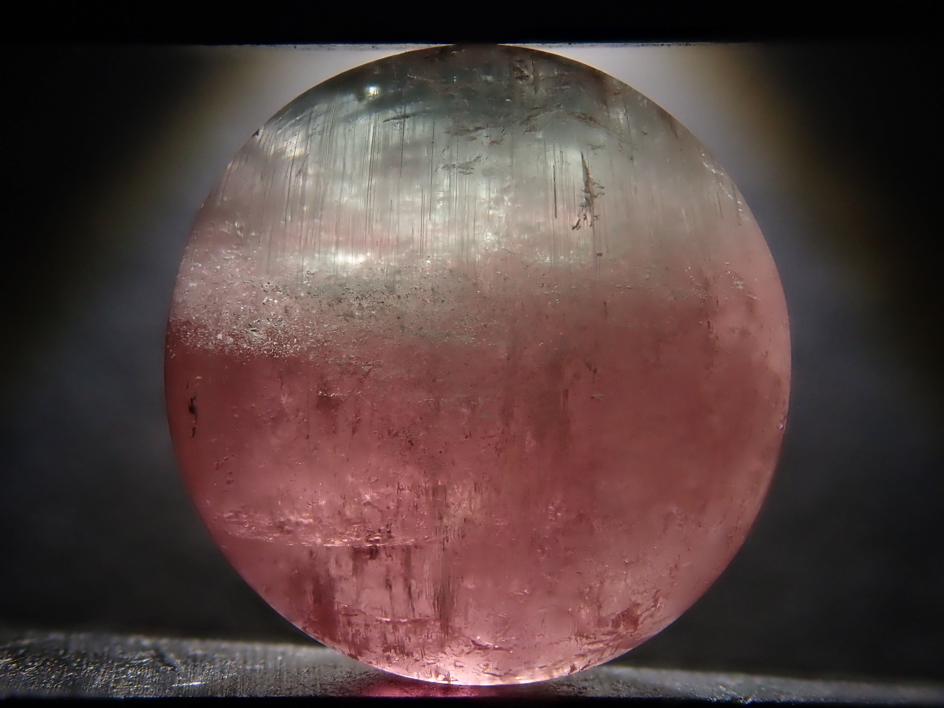 ブラジル産バイカラートルマリンキャッツアイ 9.5mm/4.730ctルース