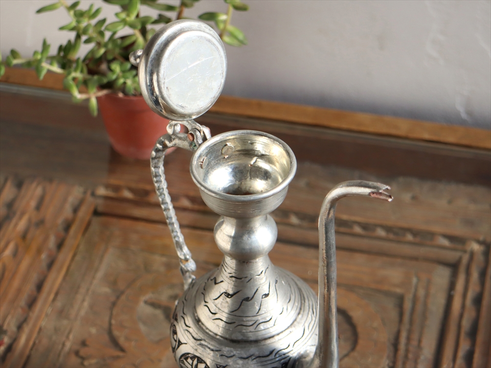 ターコイズ 銀細工 水差し ターコイズ 銀細工 水差し