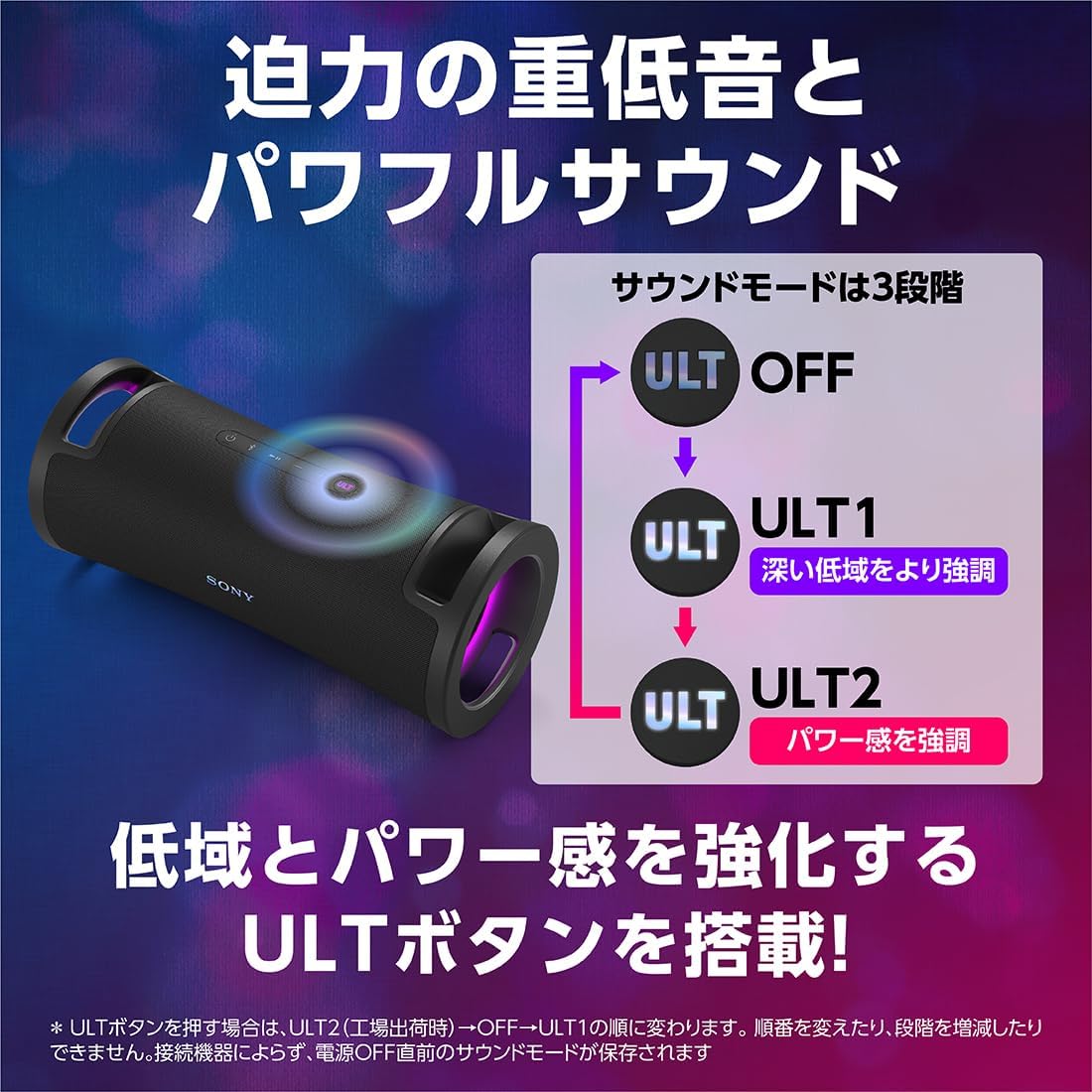 SONY ULT FIELD 7 Bluetooth 5.2 ワイヤレスポータブルスピーカー IP67