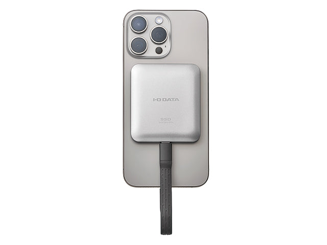 IO Data iPhone MagSafe対応 ポータブルSSD USB-C 20Gbps (USB 3.2