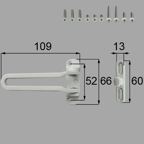 LIXIL・トステム ドアガードセット（片開き用） 玄関ドア部品 [DCFZ728