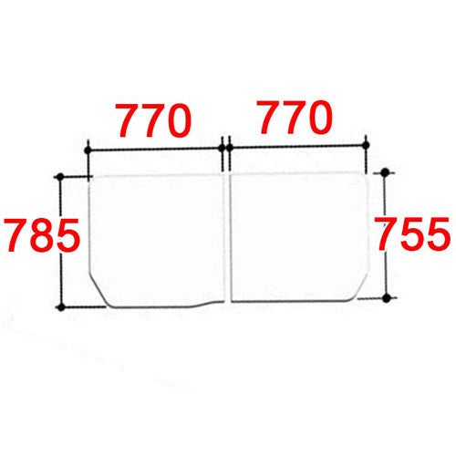 LIXIL 風呂ふた 785x1540 2枚セット 【公式通販】