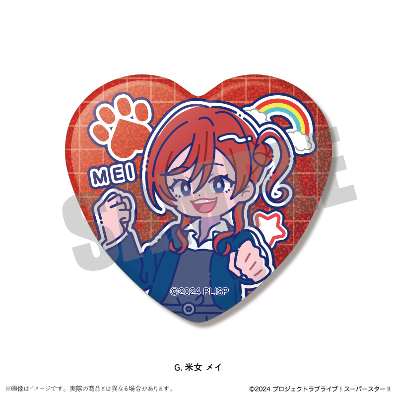 ラブライブTVアニメ放送10周年記念 海外限定 星&ハート缶バッジ南