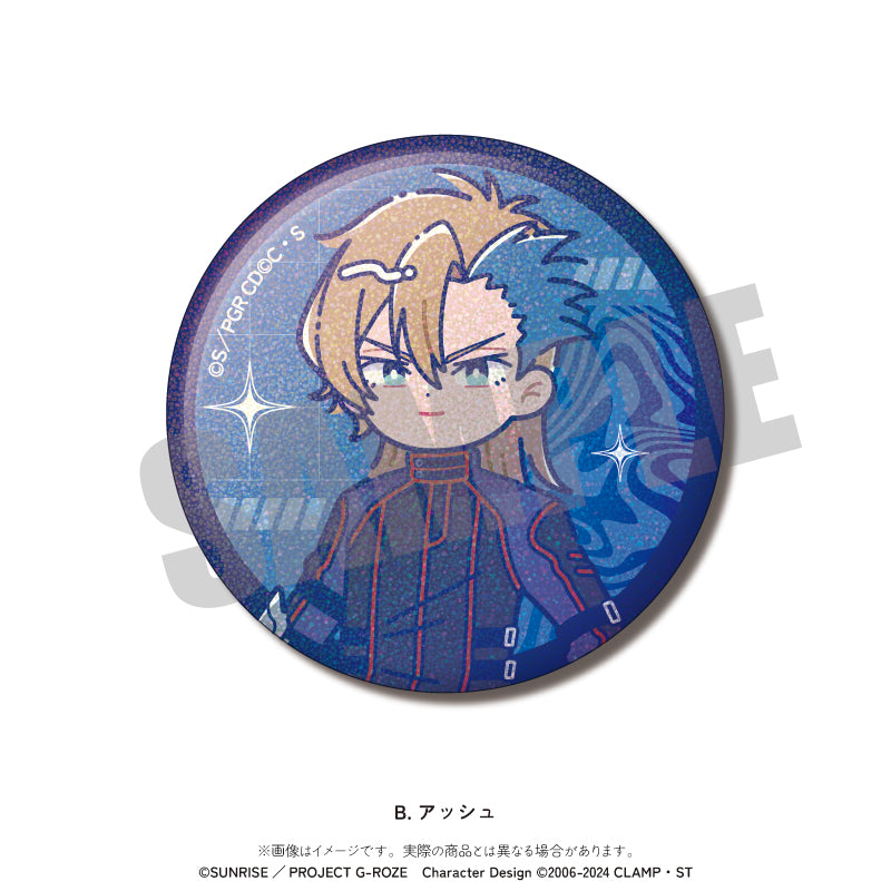 コードギアス 亡国のアキト ルルーシュ ジュリアス 缶バッジ ホログラ