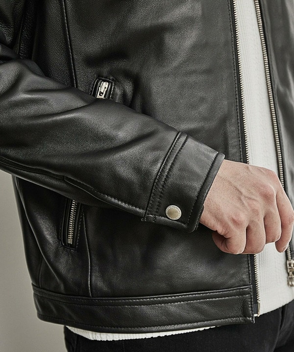 ラムレザースタンドカラージャケット｜メンズファッション通販 MEN'S