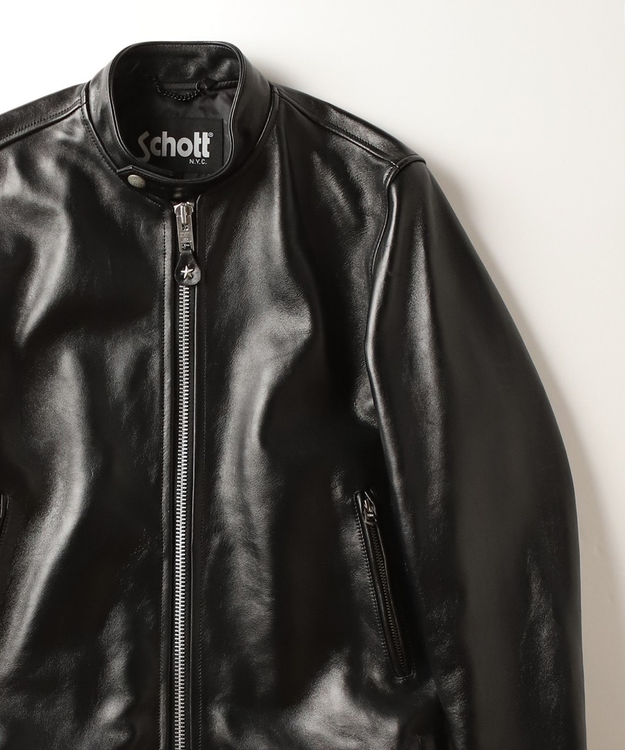 Schott×ラトルトラップ20th 別注 シングルライダースジャケット M