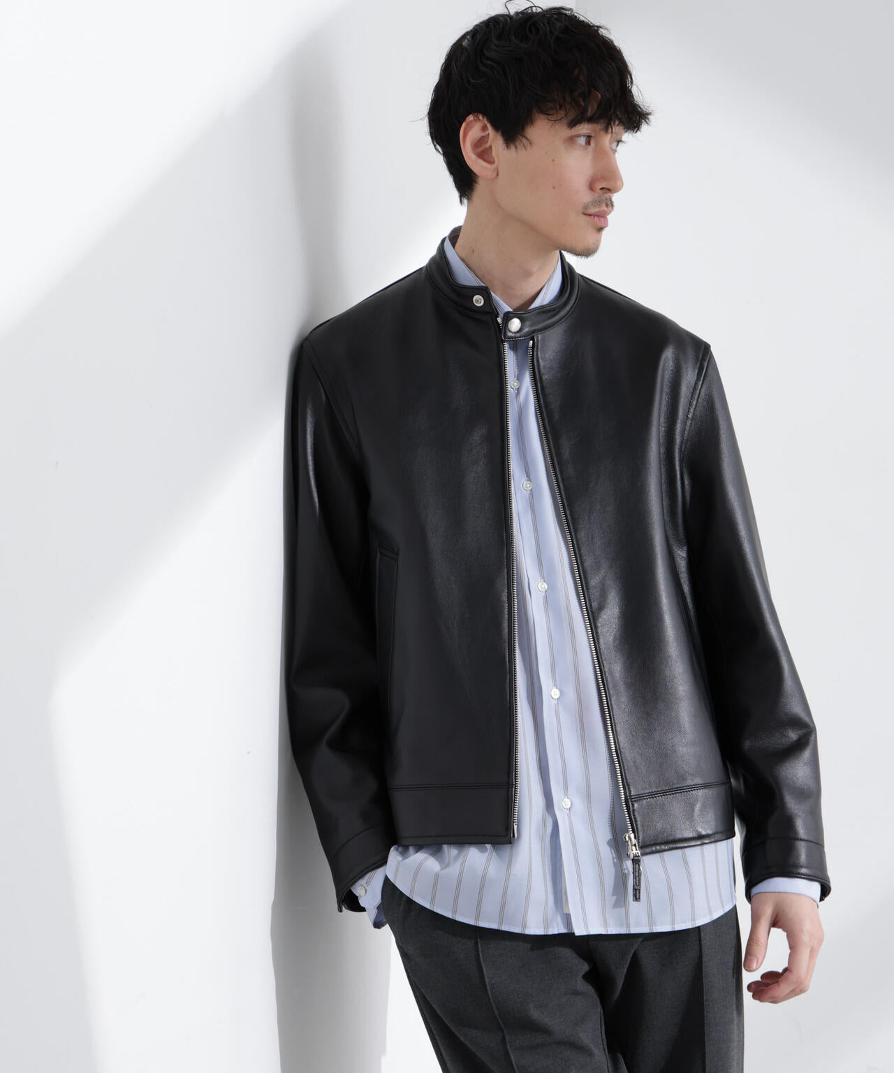 nano universeレザージャケットゴートスキン（やぎ革）メンズ ナノ