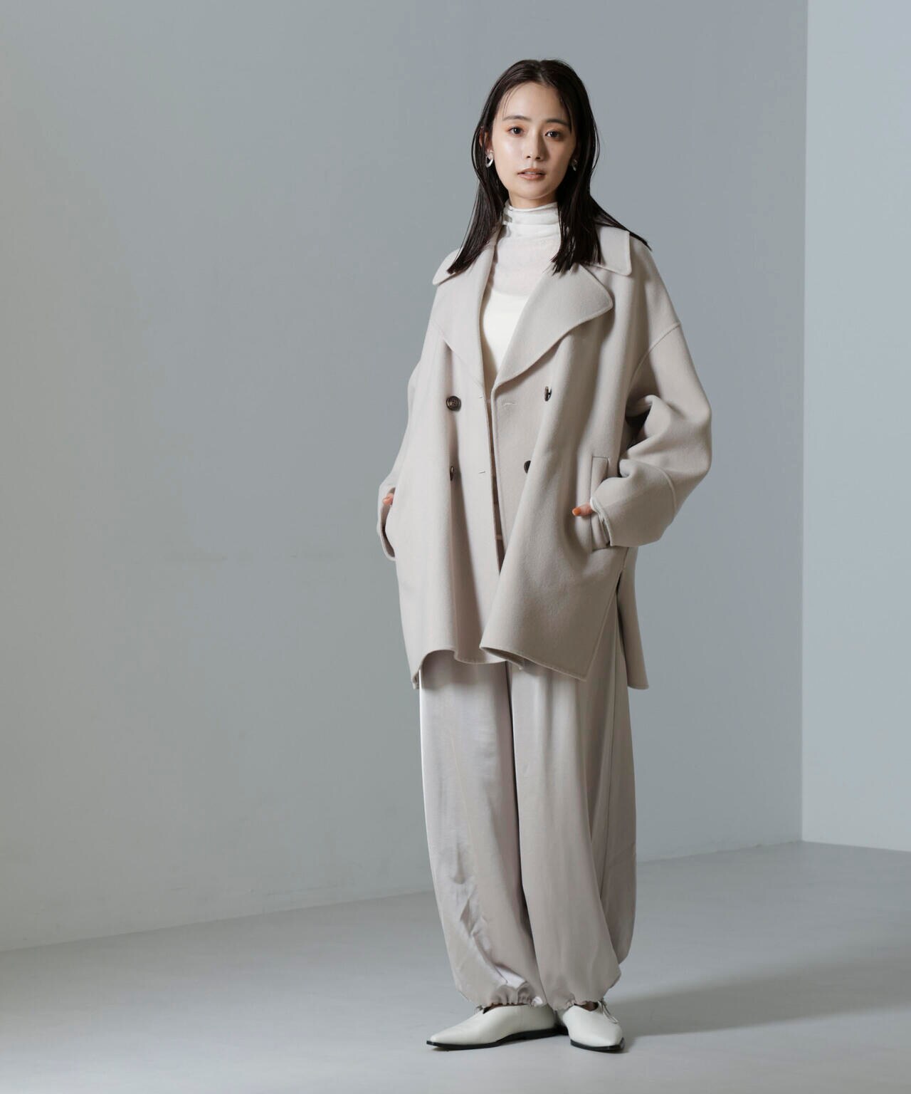 PURE LAMBS リバーミドルコート