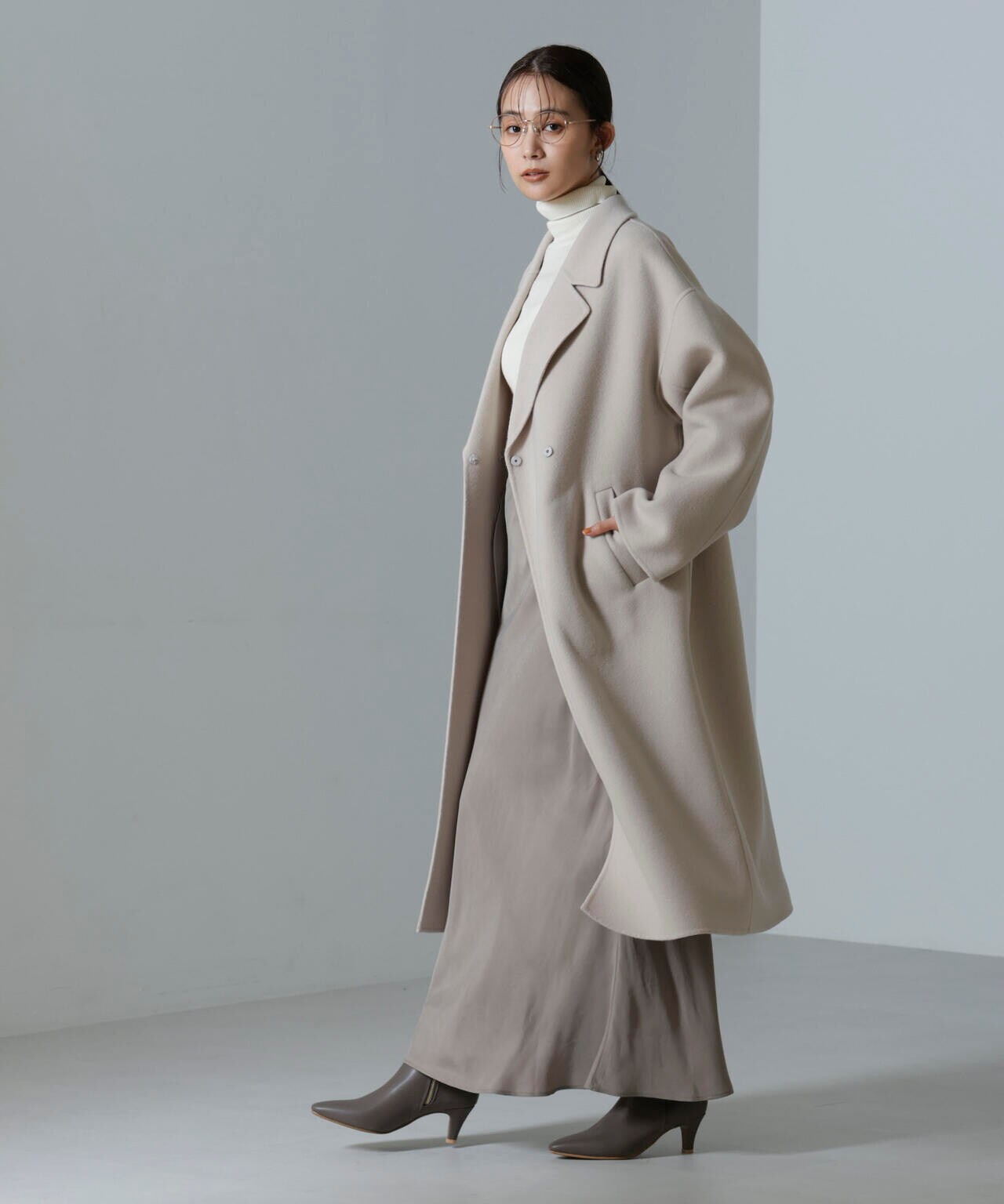 PURE LAMBS リバー ロングコート