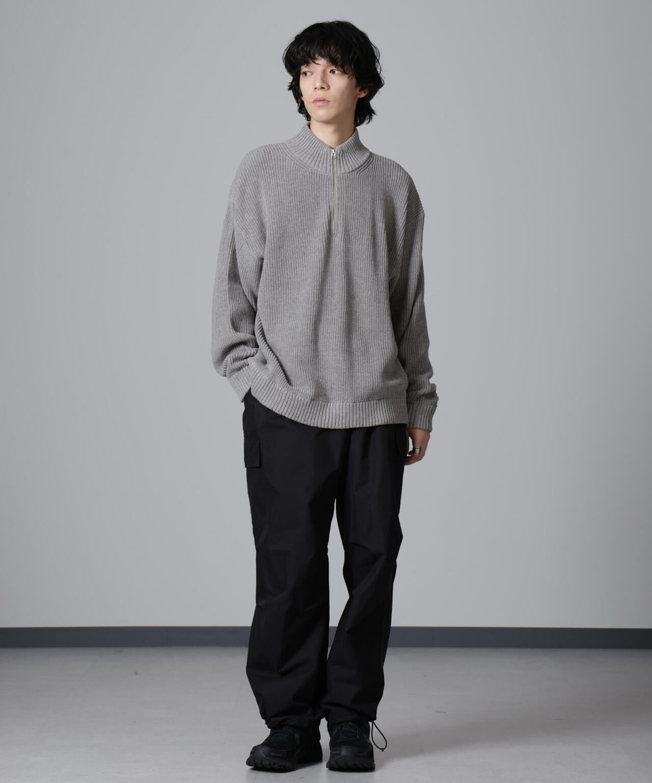 NAPTIME ニットプルオーバー グレー Mサイズ naptime ニットプル