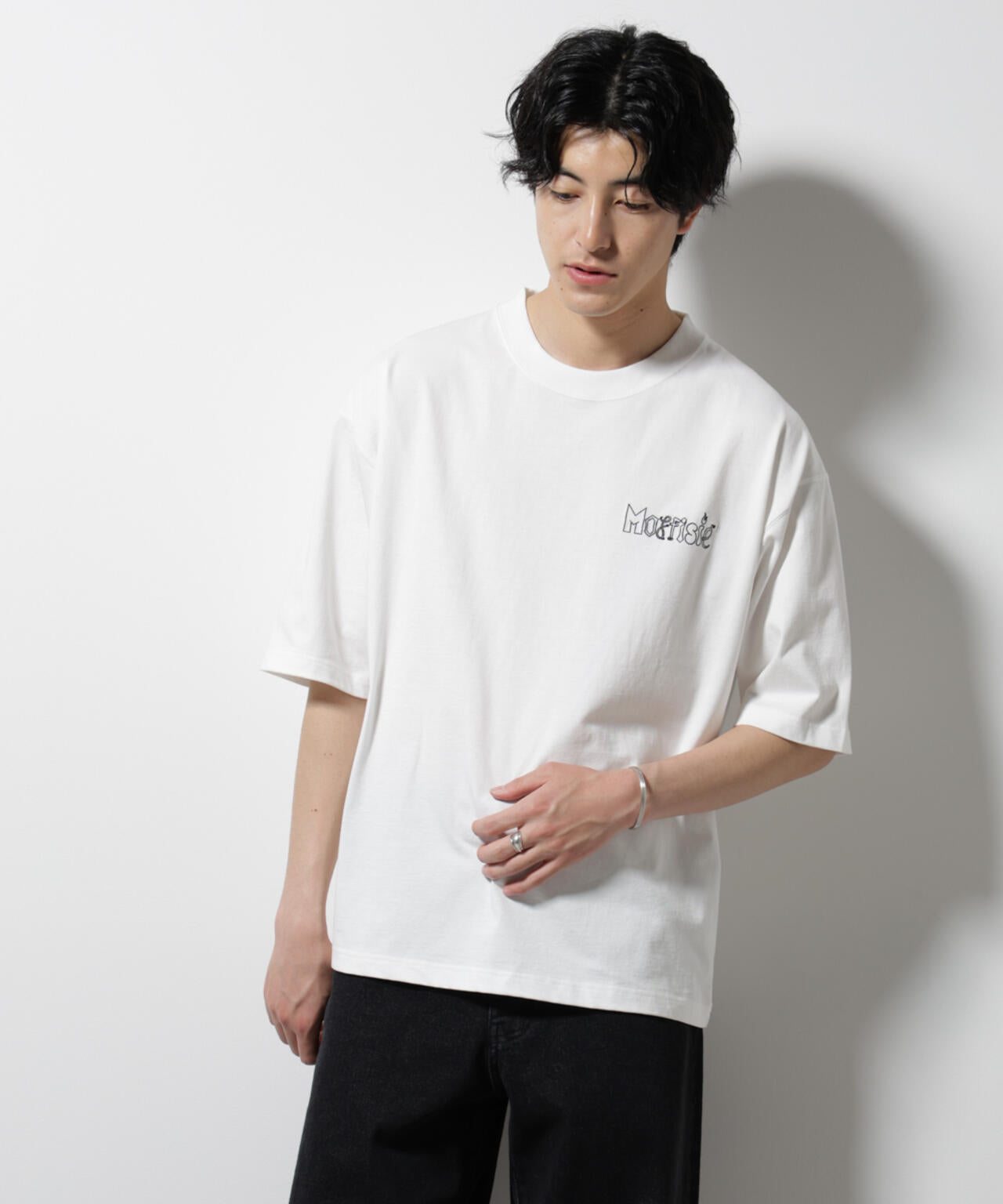 MOFFISIE」オリジナル 刺繍 プリント Tシャツ 半袖