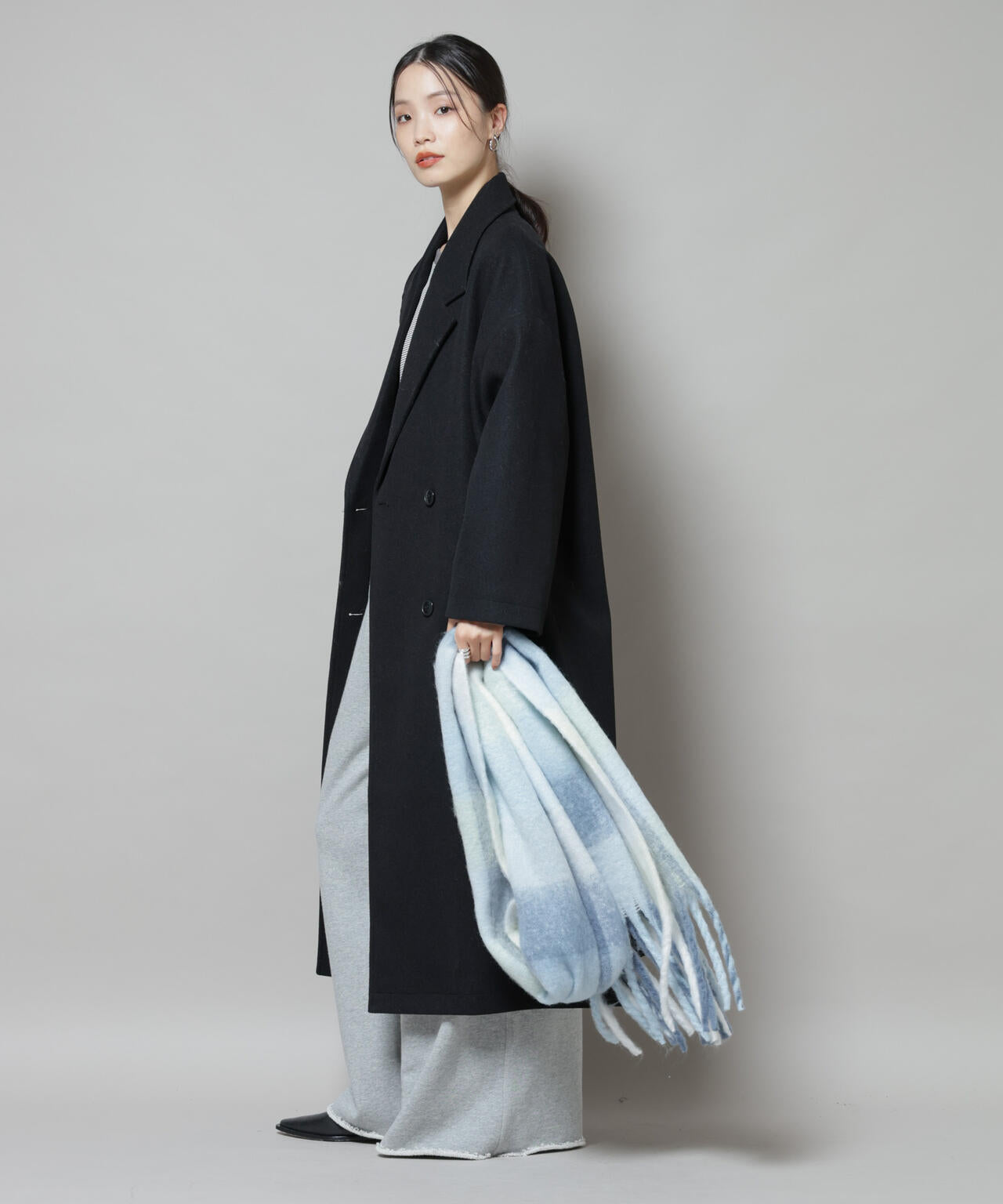 メルトン ジャージー チェスター ロングコート