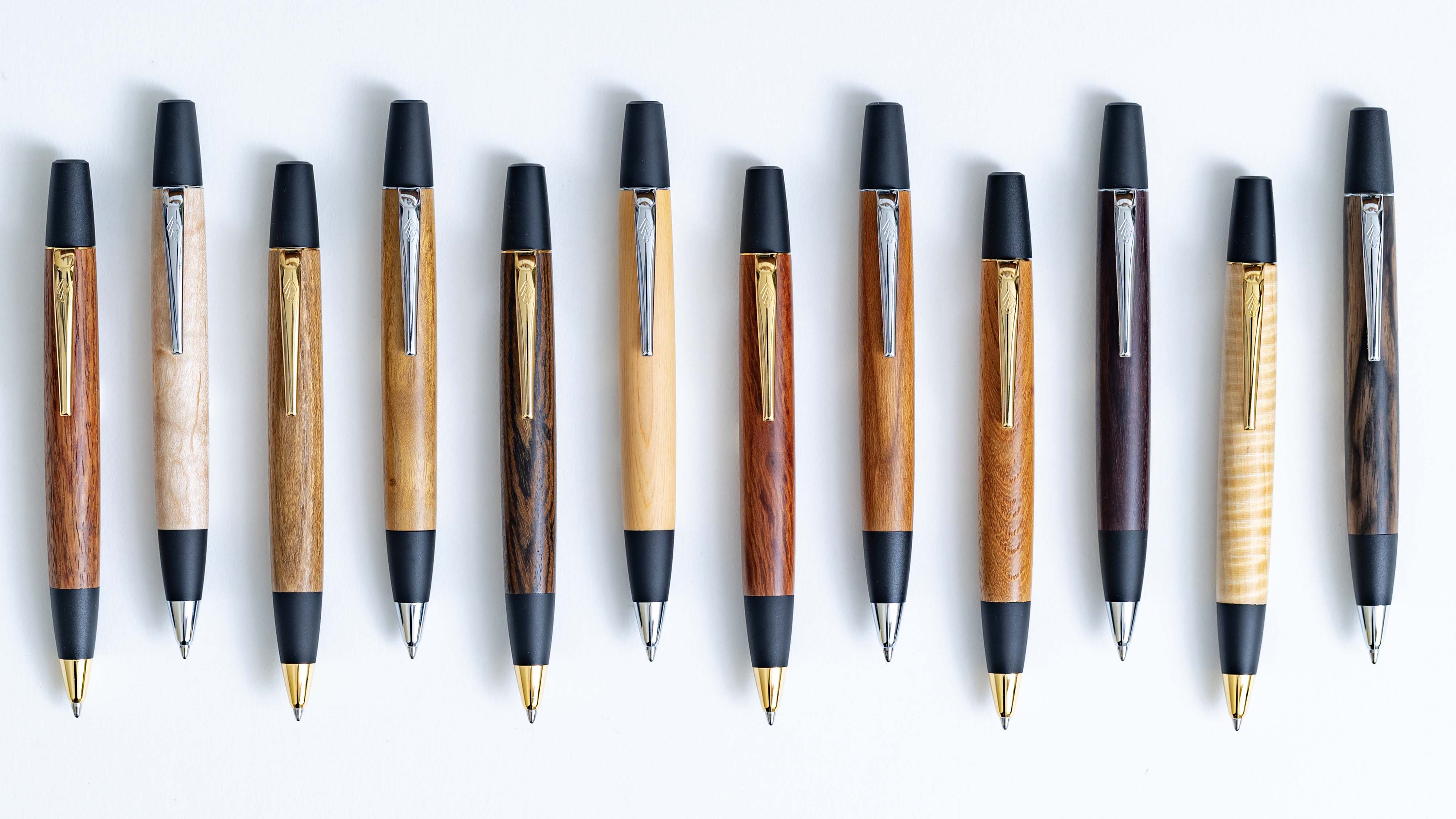 野原工芸 ブラック ウォールナット 胡桃 シルバー金具 シャーペン MP