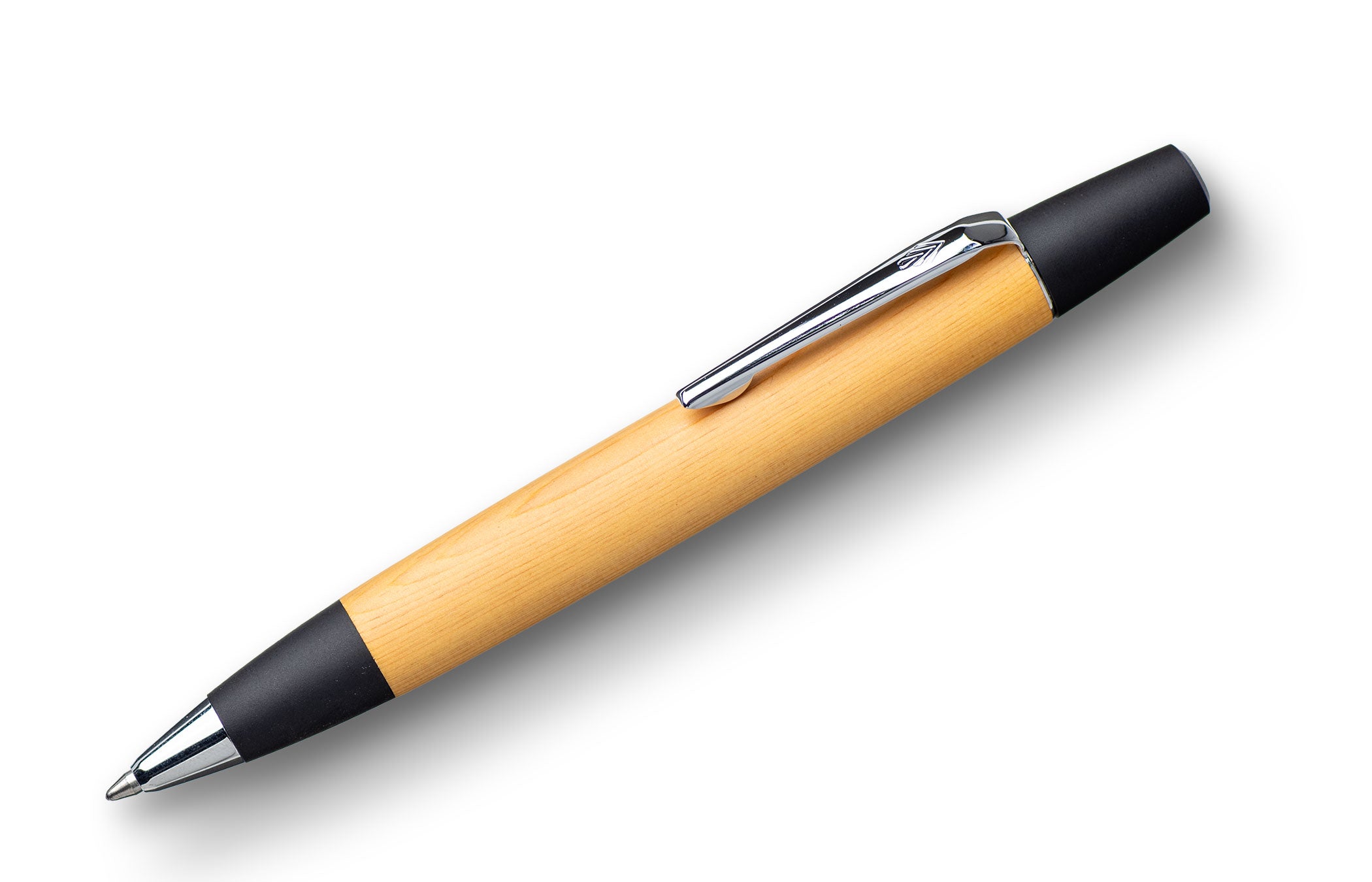 D【新品】野原工芸 アカマツ 木軸シャーペン0.5mm シルバー金具 限定