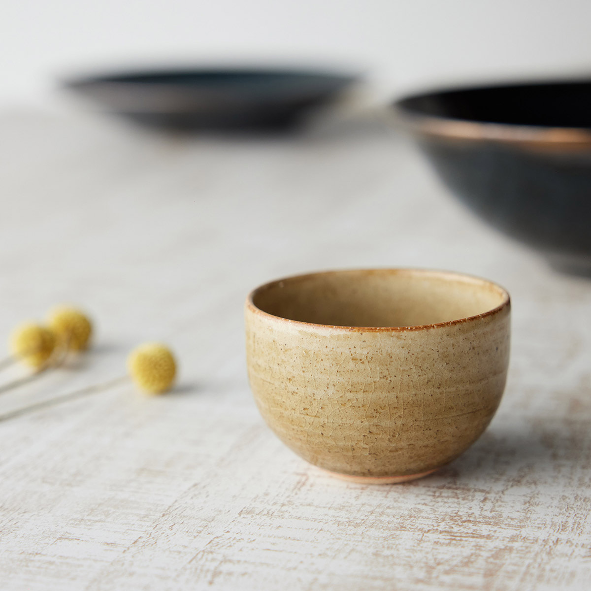 信楽焼】信楽四季彩陶 － 夏至 小鉢 朝凪（あさなぎ） φ8cm | HESTA