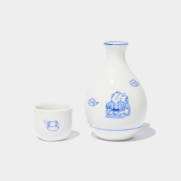 YU SUDA × Japan Craft】伝統と遊び心の九谷焼 ほろ酔いカエル 徳利