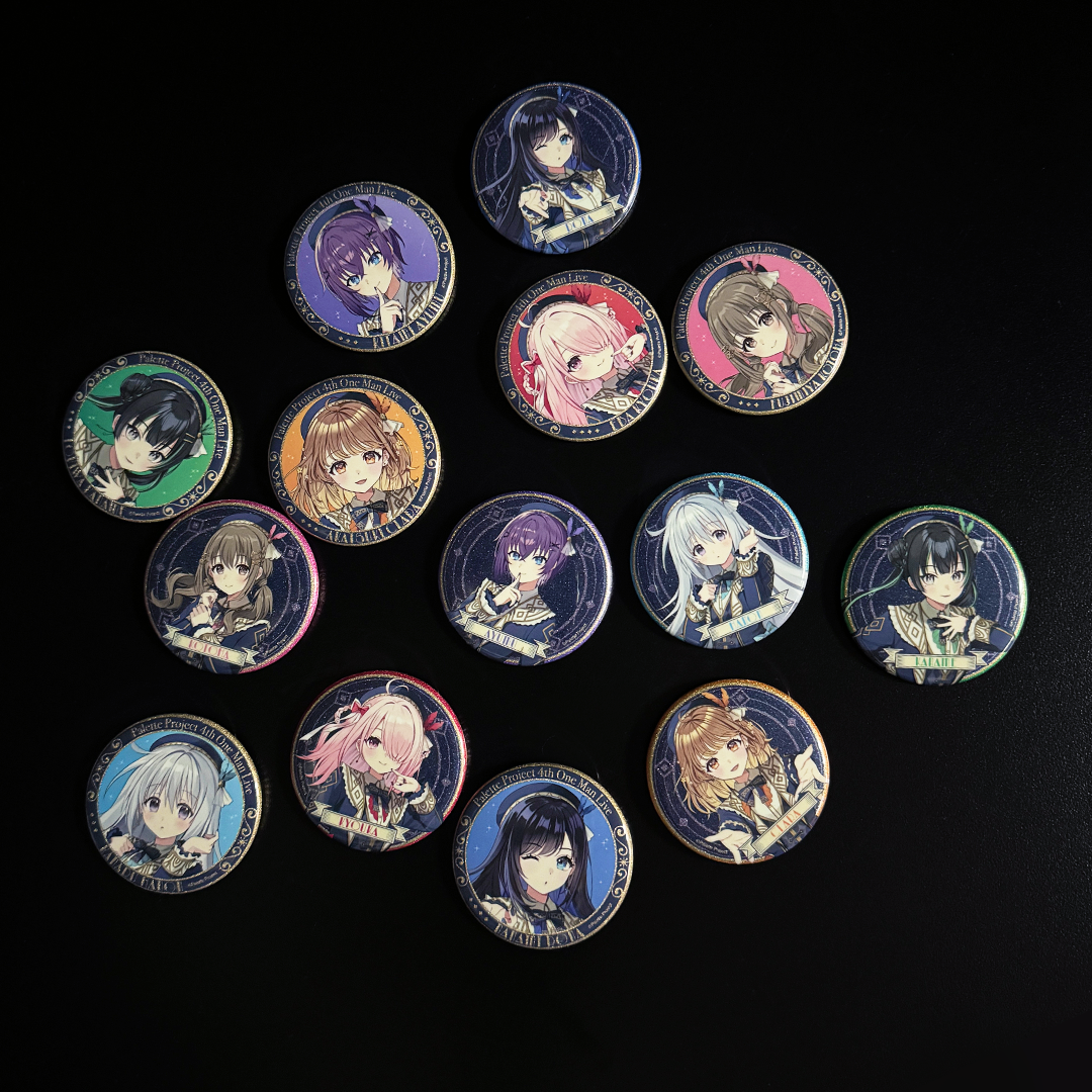 4th ワンマンライブ】ランダムラメ缶バッジ – Palette Project