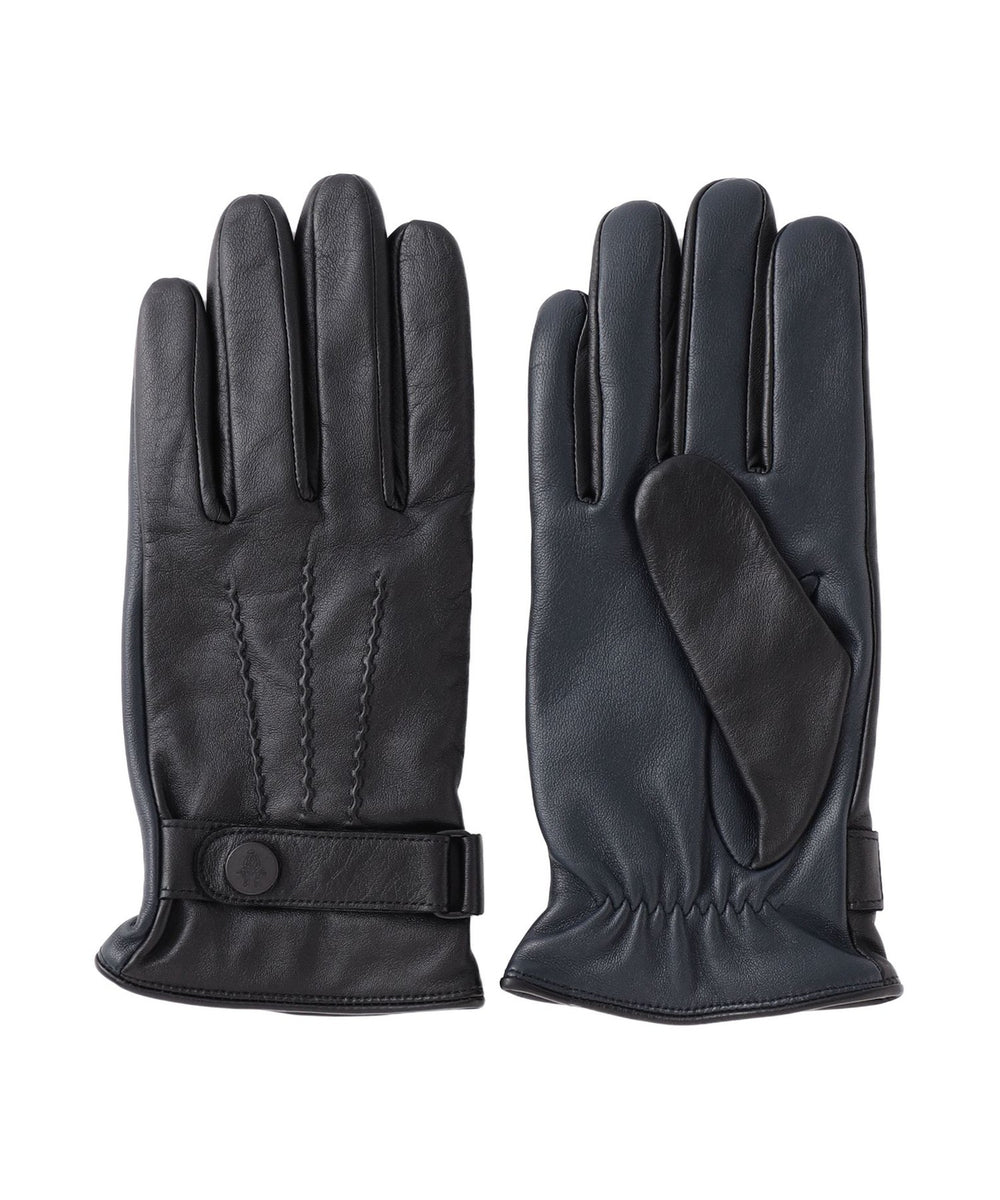 Paul Stuart(ポールスチュアート) ラムレザー×カシミヤ 手袋 メンズ