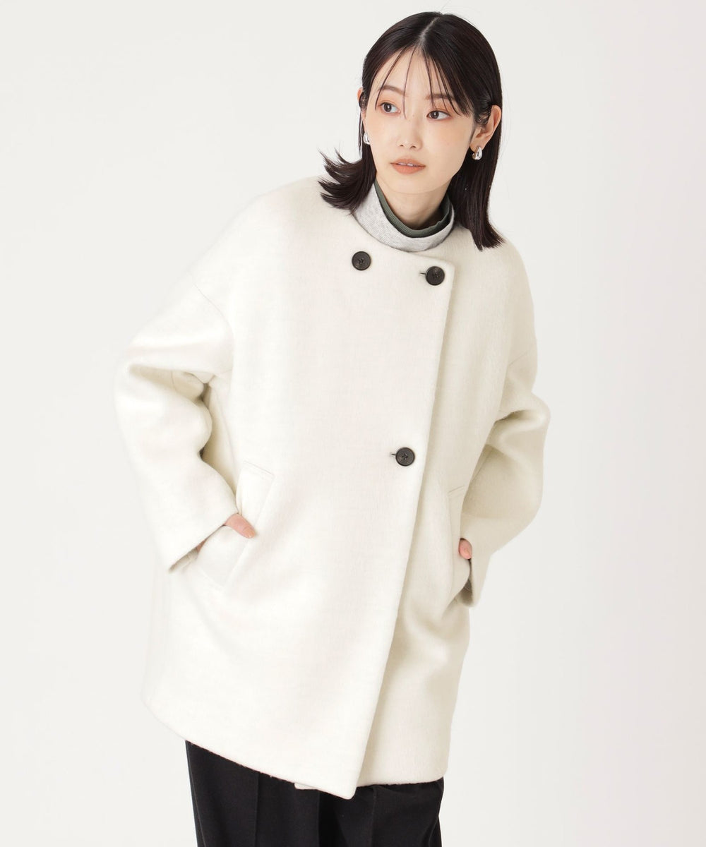 イチオシ/蓄熱裏地】シャギーボンディングミドルコート(コート)｜CAST