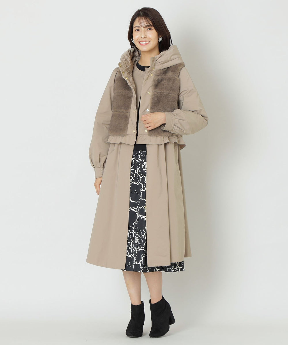 TOBECHICトゥービシックパール付コート冬アウター