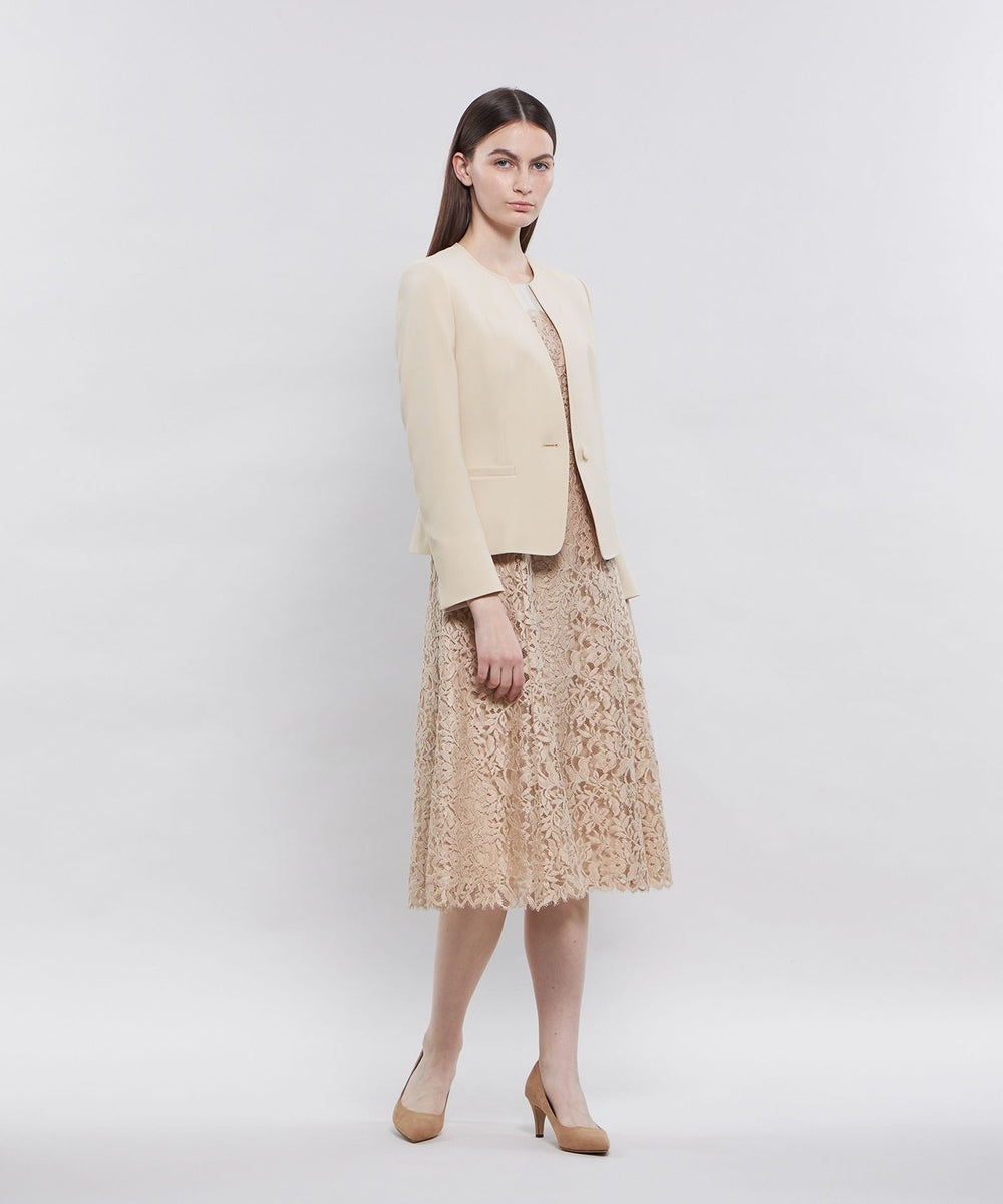 コンパクトダブルクロス ノーカラージャケット(ジャケット)｜EPOCA