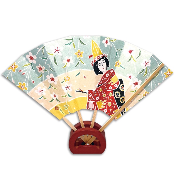 江戸消防 第一區 十番組 千組 日めくり台座 扇子 セット 江戸消防 第一