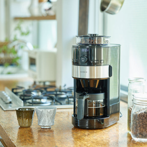 シロカ コーン式全自動コーヒーメーカー ミル付き (SC-C124・ロゴなし)