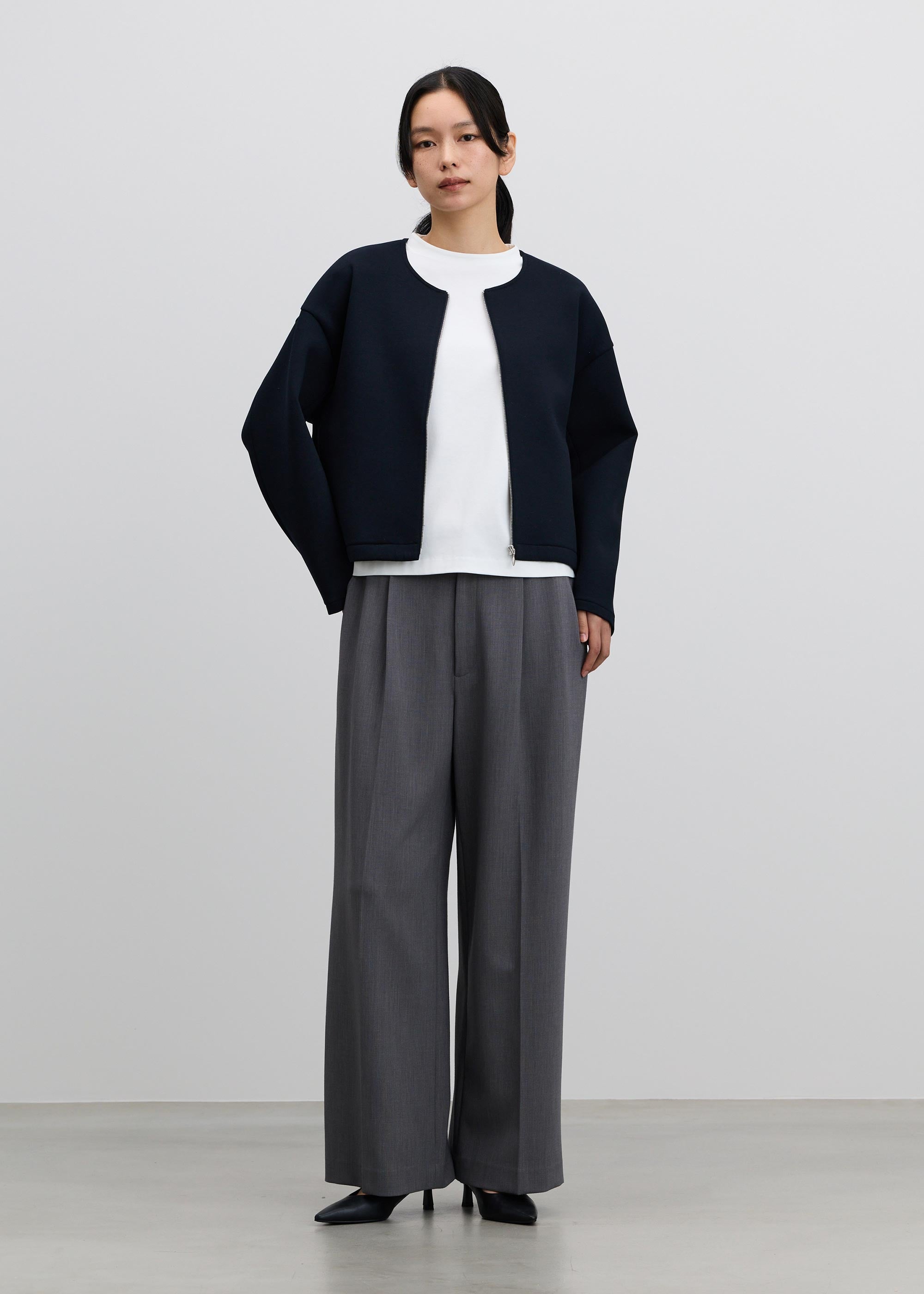 ウールライクワイドパンツ - SOÉJU online store｜上質な大人の女性の