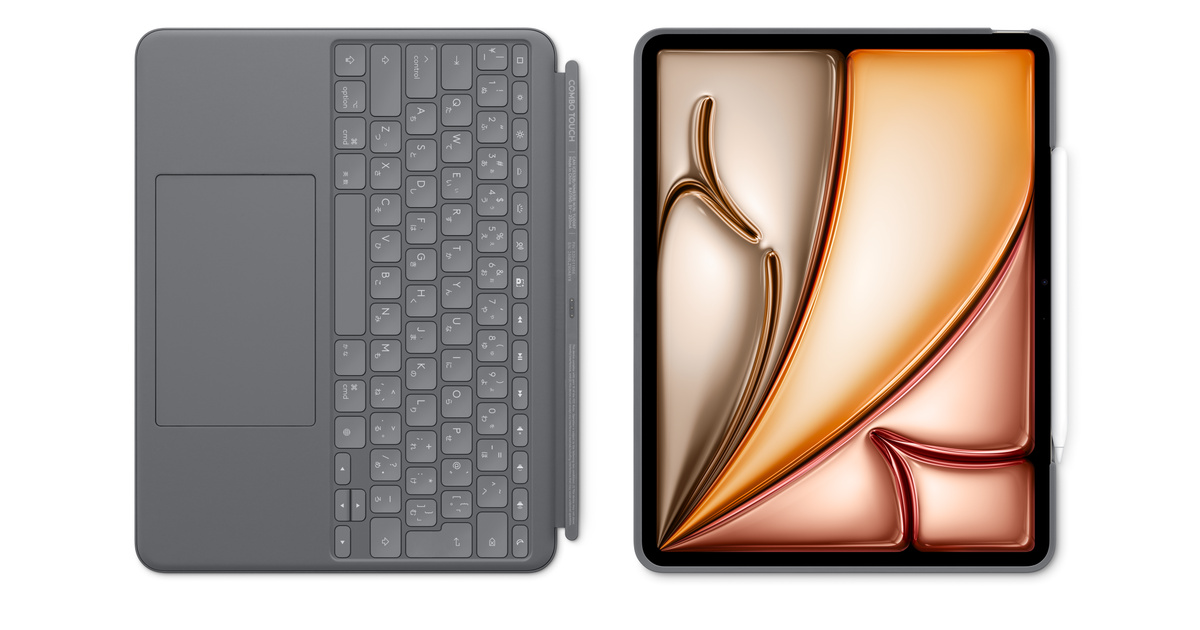 13インチiPad Air（M3）用Logicool Combo Touch Keyboard Case - Apple